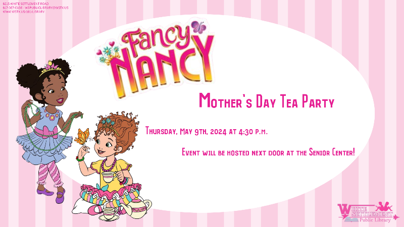 Fancy Nancy Mother's Day Tea Party Banner