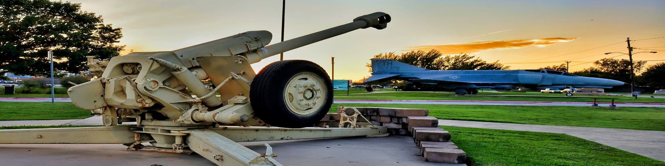 military displays at veterans park
