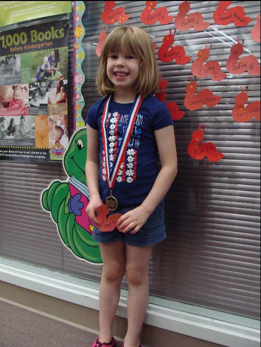 Sadie completed the 1000 books challenge