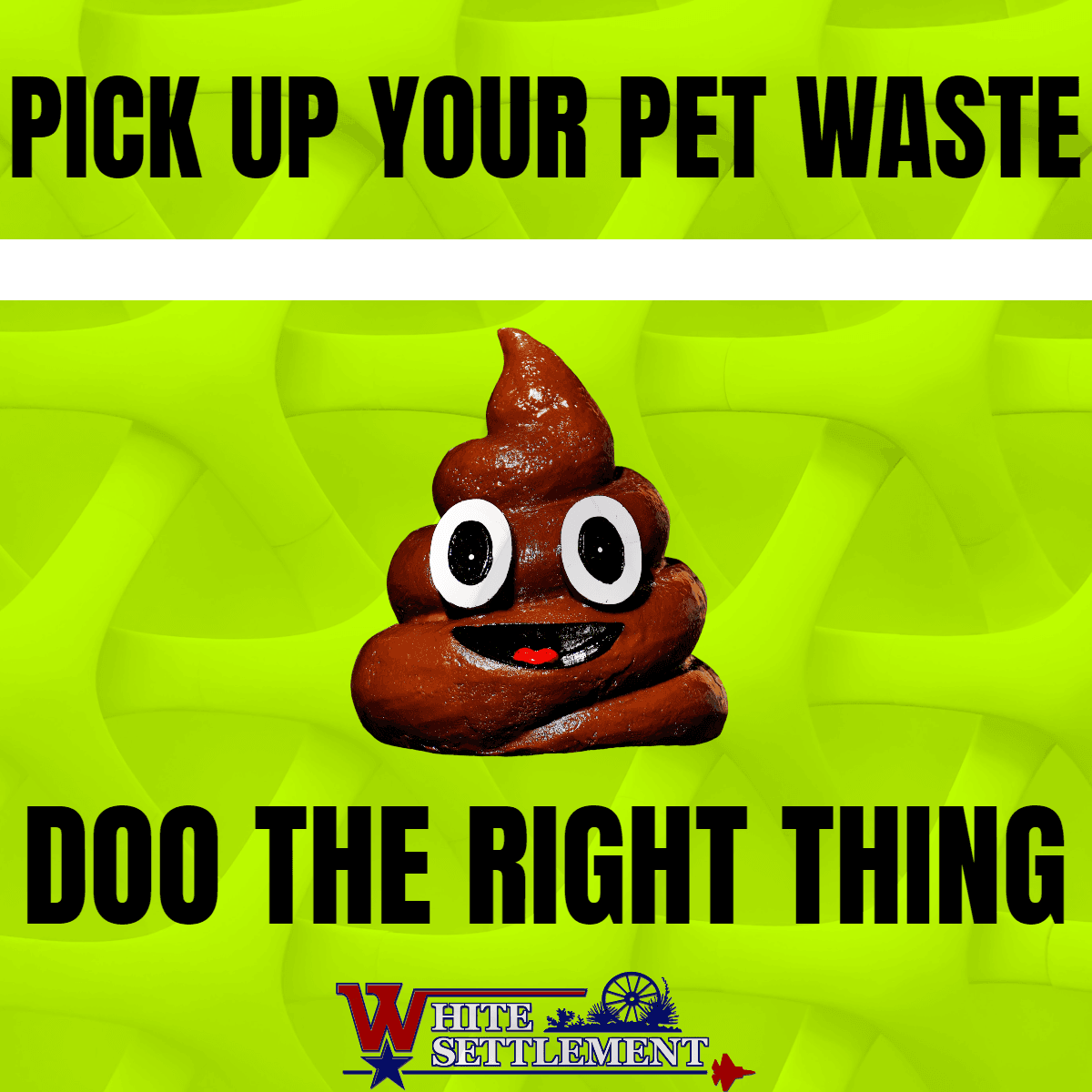 graphic about picking up dog waste