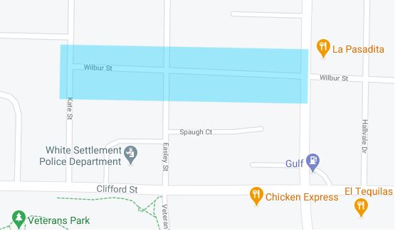 map of wilbur water repair area