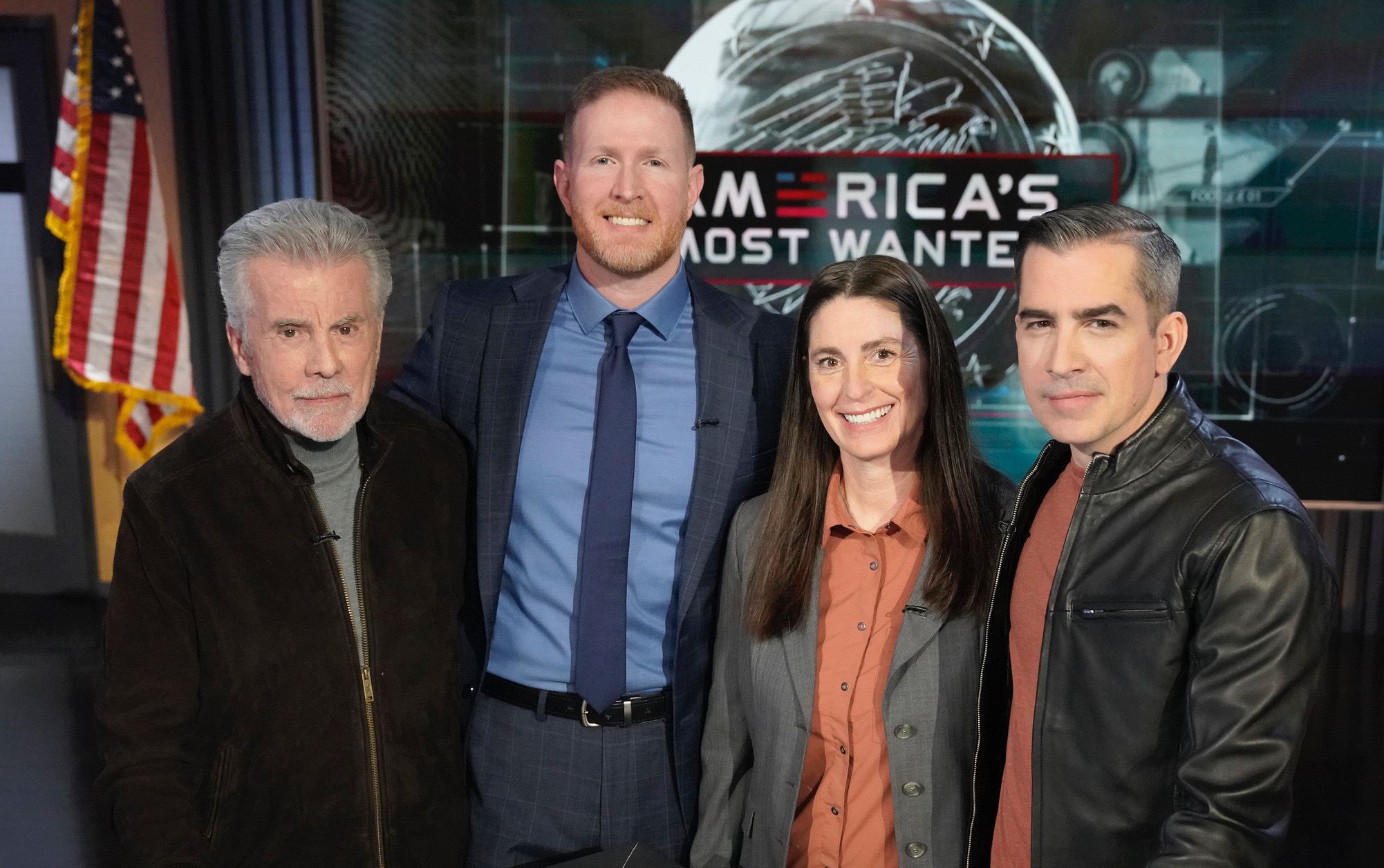 Sergeant Banner and Sergeant Cook with America's Most Wanted