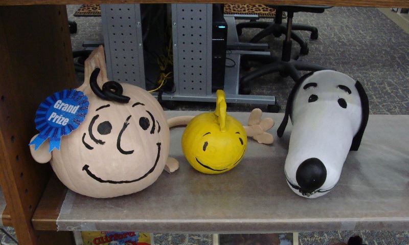 Charlie Brown Snoopy and Woodstock Pumpkins
